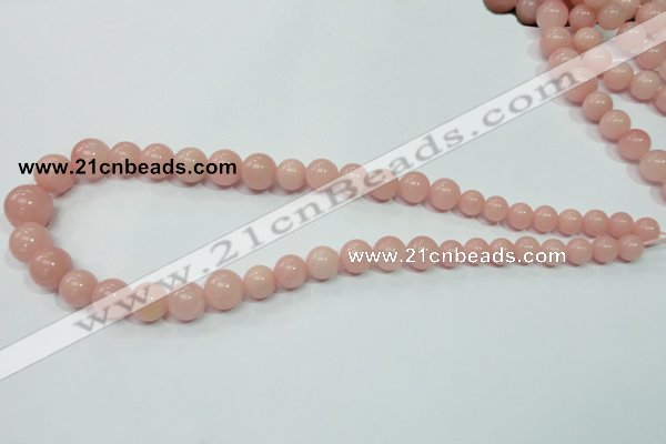 COP431 15.5 inches 8mm - 16mm round Chinese pink opal gemstone beads