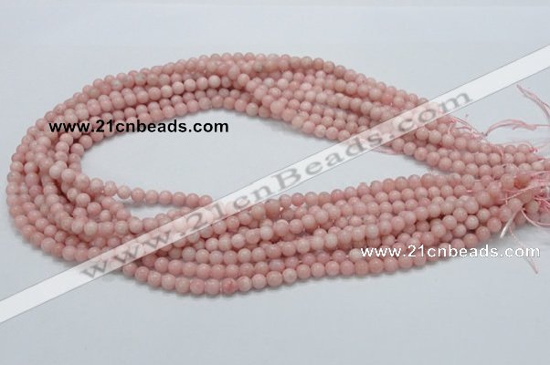 COP51 15.5 inches 5mm round natural pink opal gemstone beads