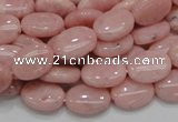 COP63 15.5 inches 10*14mm oval natural pink opal gemstone beads