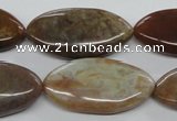 COP712 15.5 inches 15*30mm marquise wooden opal gemstone beads