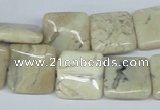 COP812 15.5 inches 15*15mm square natural African opal beads