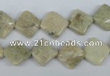 COP814 15.5 inches 10*10mm diamond natural African opal beads