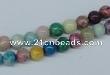 COP852 15.5 inches 6mm round dyed African opal gemstone beads