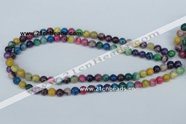 COP853 15.5 inches 8mm round dyed African opal gemstone beads