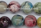 COP858 15.5 inches 18mm round dyed African opal gemstone beads