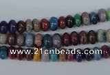 COP859 15.5 inches 3*6mm rondelle dyed African opal gemstone beads