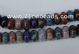 COP860 15.5 inches 5*8mm rondelle dyed African opal gemstone beads