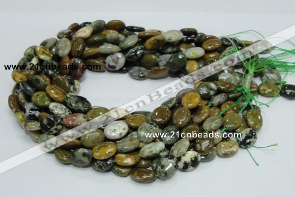 COS05 15.5 inches 12*16mm oval ocean stone beads wholesale