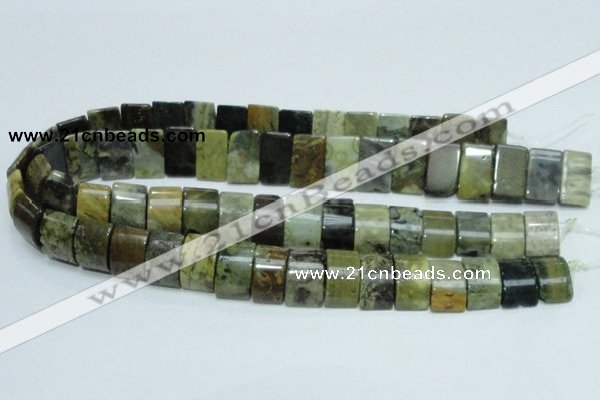 COS12 15.5 inches 12*20mm double drilled ocean stone beads wholesale