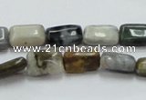 COS20 15.5 inches 8*12mm rectangle ocean stone beads wholesale