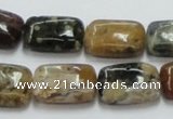 COS21 15.5 inches 13*18mm rectangle ocean stone beads wholesale