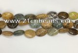 COS261 15.5 inches 15*20mm oval ocean stone beads wholesale