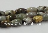 COS30 15.5 inches 8*12mm rice ocean stone beads wholesale