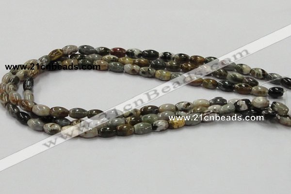 COS30 15.5 inches 8*12mm rice ocean stone beads wholesale