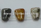 COS32 15.5 inches 13*18mm trapezoid ocean stone beads wholesale
