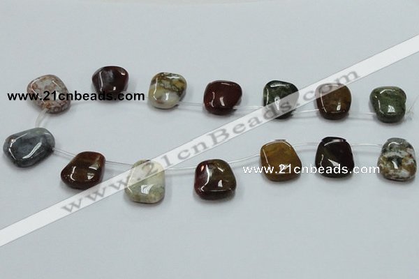 COS34 15.5 inches trapezoid 18*25mm ocean stone beads wholesale