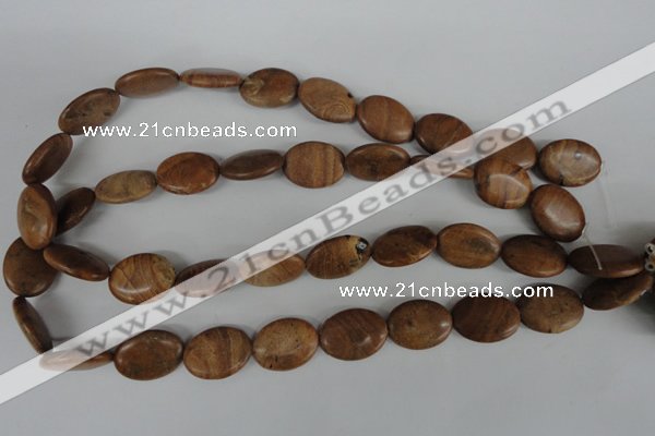 COV153 15.5 inches 15*20mm oval grain stone beads wholesale