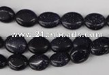 COV16 15.5 inches 8*10mm oval blue goldstone gemstone beads wholesale