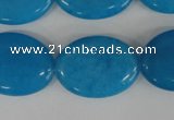 COV161 15.5 inches 18*25mm oval candy jade beads wholesale