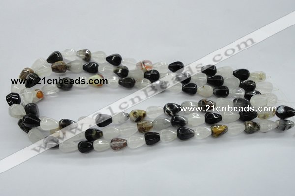 COZ10 15.5 inches 8*12mm faceted teardrop opal quartz beads wholesale