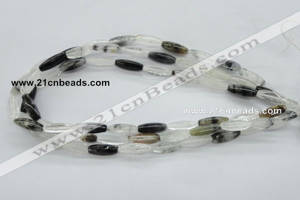 COZ14 15.5 inches 7*20mm trihedron opal quartz beads wholesale