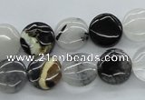 COZ18 15.5 inches 12mm flat round opal quartz beads wholesale