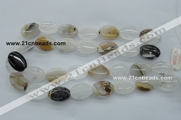 COZ21 15.5 inches 18*25mm oval opal quartz beads wholesale