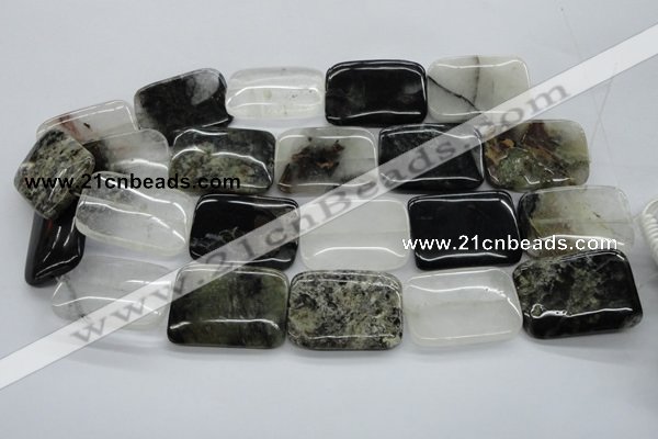 COZ27 15.5 inches 25*35mm rectangle opal quartz beads wholesale