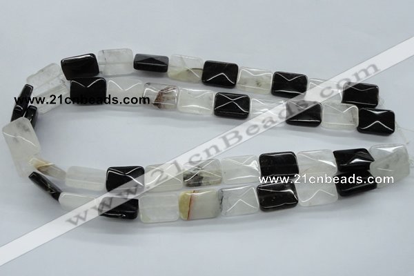 COZ30 15.5 inches 13*18mm faceted rectangle opal quartz beads wholesale