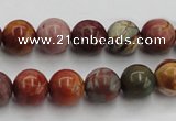 CPJ103 15.5 inches 10mm round picasso jasper gemstone beads wholesale