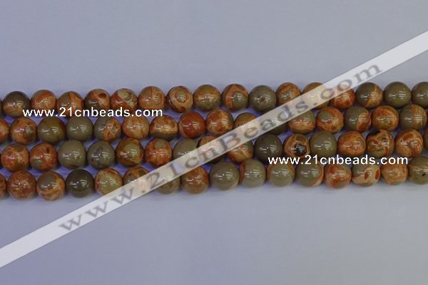 CPJ464 15.5 inches 12mm round African picture jasper beads