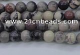 CPJ600 15.5 inches 4mm round purple striped jasper beads wholesale