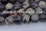 CPJ602 15.5 inches 8mm round purple striped jasper beads wholesale