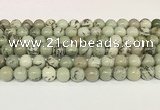 CPJ702 15.5 inches 8mm round greeting pine jasper beads