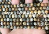CPJ707 15.5 inches 6mm round rocky butte picture jasper beads