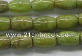 CPO24 15.5 inches 6*10mm drum olivine gemstone beads wholesale