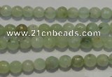 CPR51 15.5 inches 6mm faceted round natural prehnite beads