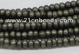 CPY08 16 inches 3*6mm rondelle pyrite gemstone beads wholesale