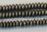 CPY101 15.5 inches 3*6mm rondelle pyrite gemstone beads wholesale