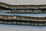 CPY117 15.5 inches 5*10mm heishi pyrite gemstone beads wholesale