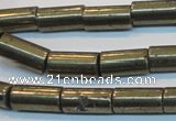 CPY129 15.5 inches 8*16mm tube pyrite gemstone beads wholesale