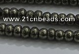 CPY421 15.5 inches 2.5*4mm rondelle pyrite gemstone beads