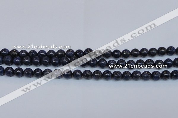 CPY773 15.5 inches 10mm round pyrite gemstone beads wholesale