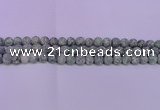 CQJ252 15.5 inches 8mm round matte Qinghai jade beads