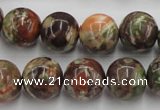 CRA153 15.5 inches 14mm round rainforest agate beads wholesale