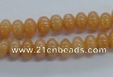 CRB03 15.5 inches 6*8mm rondelle red aventurine jade beads