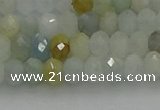 CRB1212 15.5 inches 4*6mm faceted rondelle aquamarine beads