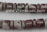 CRB137 15.5 inches 6*12mm & 10*12mm rondelle artistic jasper beads