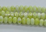 CRB15 15.5 inches 5*8mm rondelle lemon jade gemstone beads