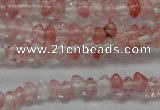 CRB18 15.5 inches 2*4mm rondelle cherry quartz gemstone beads